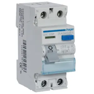 Diferencial CDC225P 1P+N 30mA Tipo AC 25A Hager