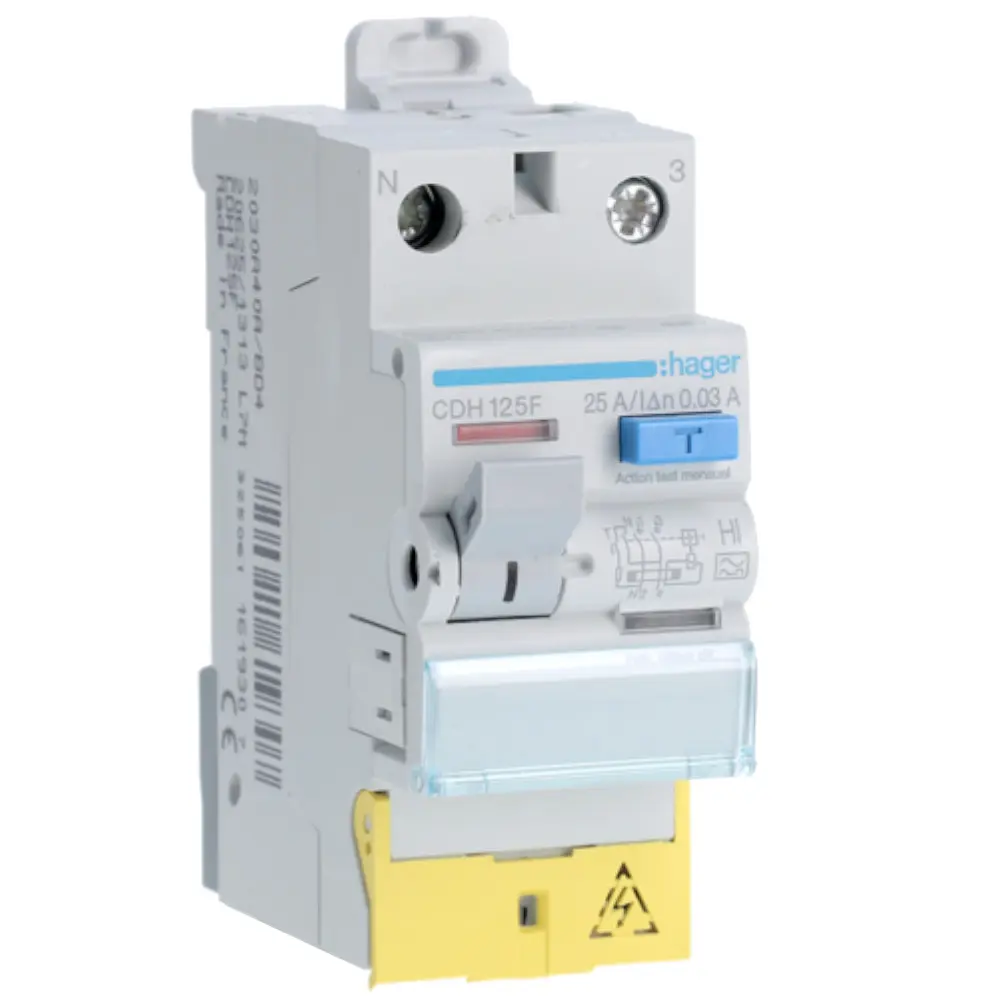 Diferencial CDH125F 1P+N 25A 30mA Tipo A HAGER