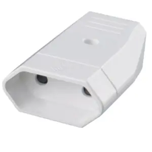 Ficha 2.5A Europlug fêmea 250V 10A BRANCA