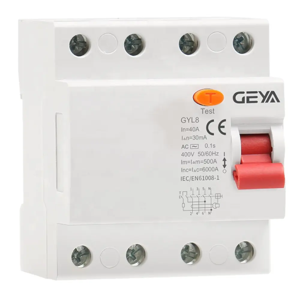 Diferencial GYL8 3P+N 30mA Tipo A 400V 40A Geya