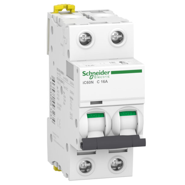 Disjuntor IC60N 2P 32A C 6/10kA 2M SCHNEIDER