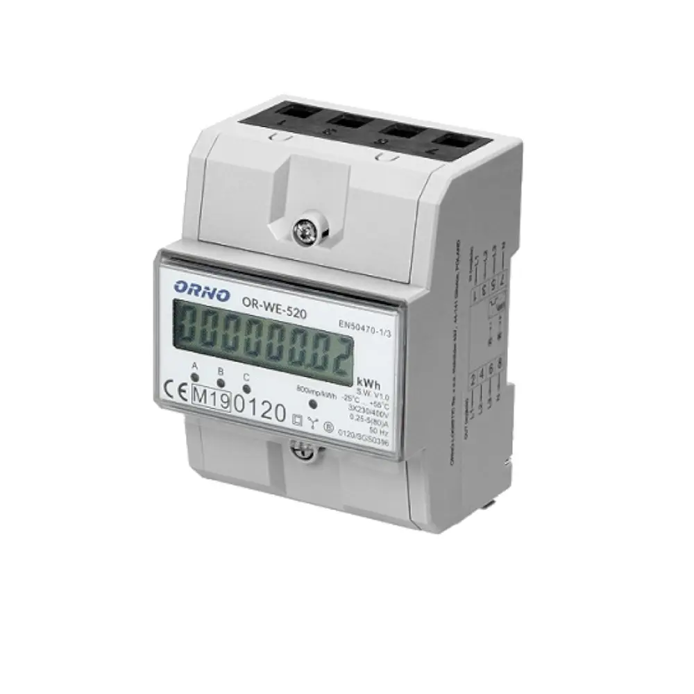 Medidor de consumo trifásico OR-WE-520 Orno