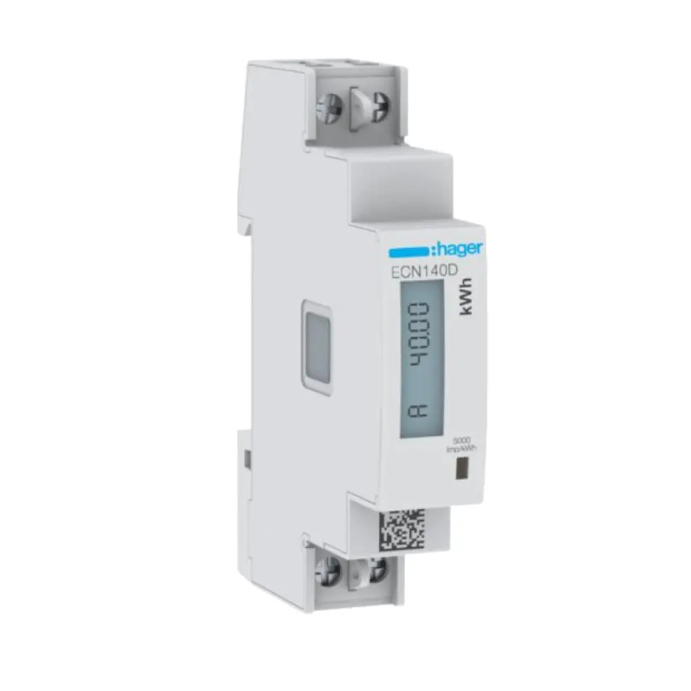 Medidor de consumo ECN140D 1F 40A 1M Hager