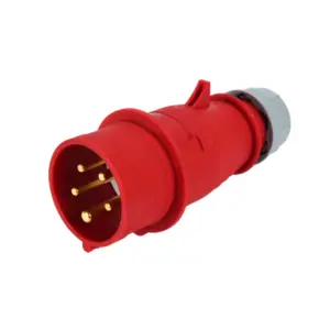 Ficha CEE Trifásica Macho 5 Pólos (3P+N) 16A IP44