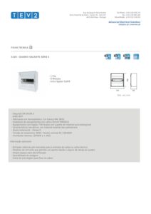 Ficha técnica – Quadro saliente Serie S 1F 8M S108 TEV