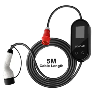 Carregador Portátil para carro eléctrico Tipo 2 22KW Trifásico ZENCAR