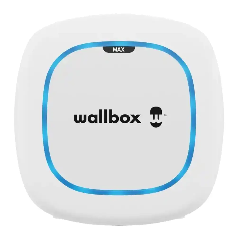 Posto carregamento 7.4KW WALLBOX Pulsar Max BRANCO Cabo 5 metros