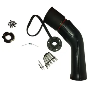 Conector Type 2 carregador EV Posto carregamento PRETO