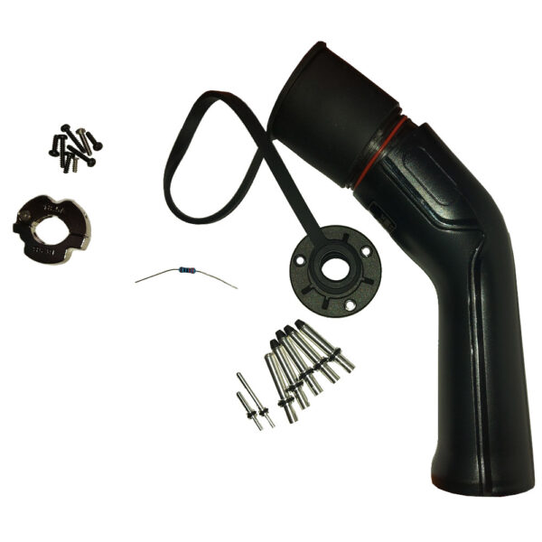 Conector Type 2 carregador EV Posto carregamento PRETO