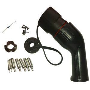 Conector Type 2 carregador EV Carro PRETO