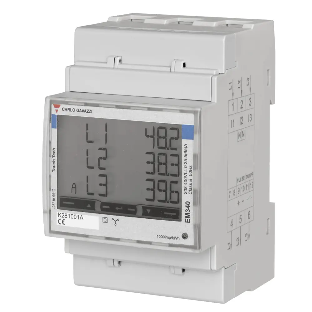 Medidor de consumo CARLO GAVAZZI EM340