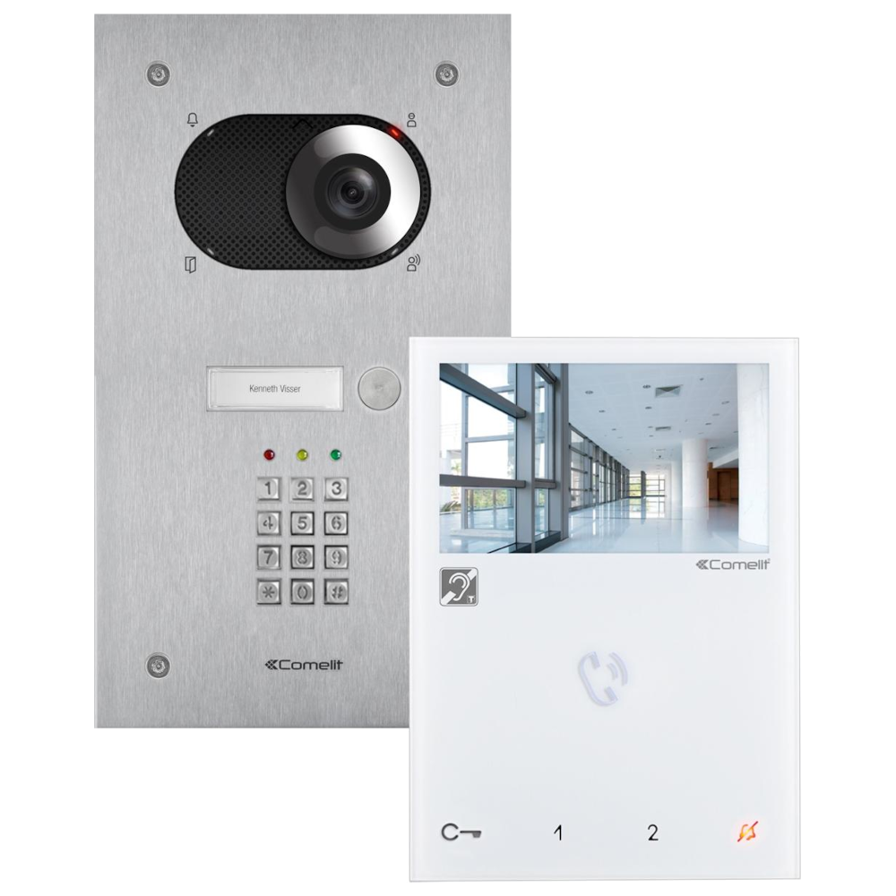 Kit Vídeo SWITCH Keypad-Mini HF. 2 Fios COMELIT