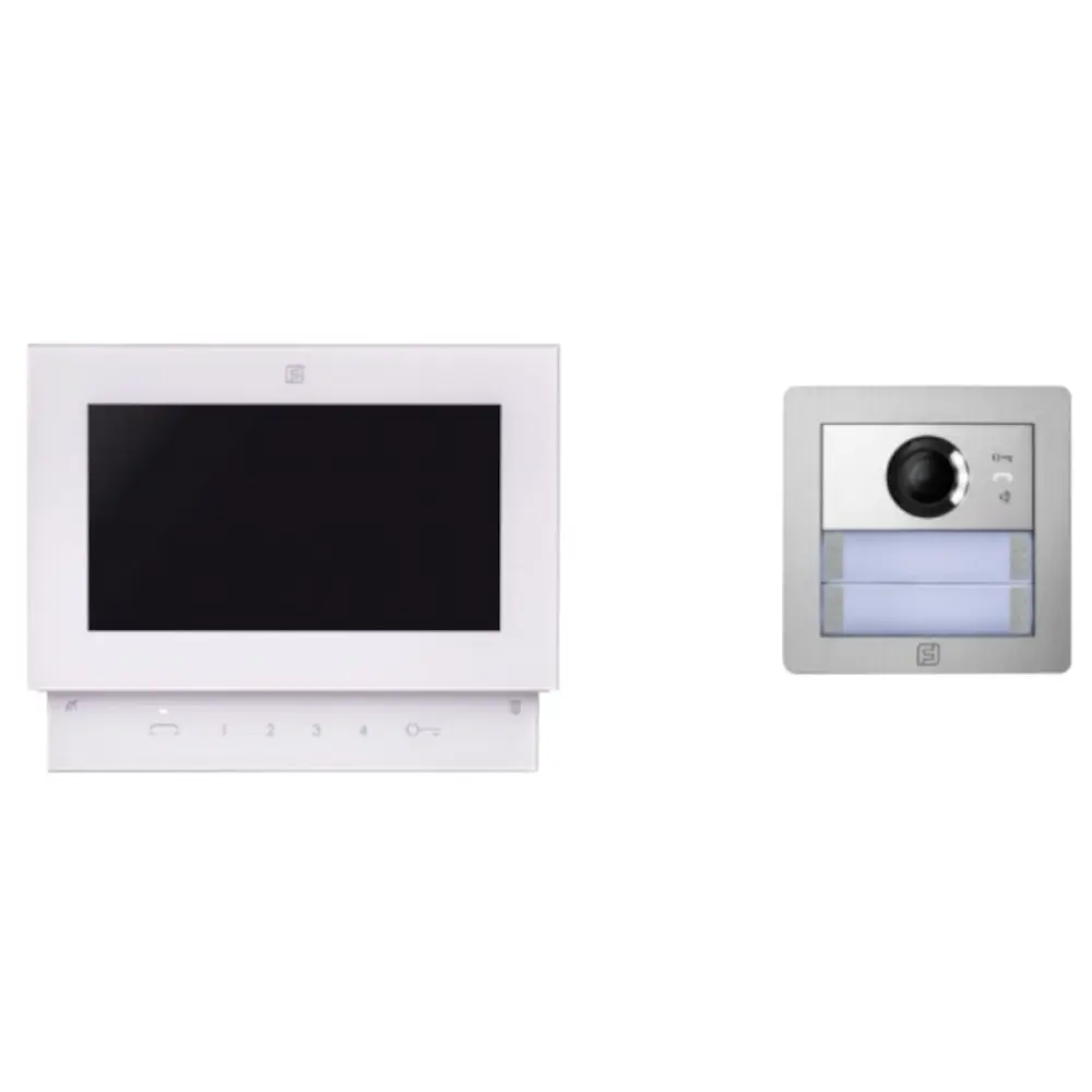 Kit de videoporteiro Farfisa Alba e Sette Duo SE4252ABW – monitor 7″
