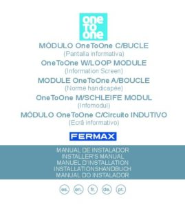 Manual – Kit de videoporteiro Fermax City OTO VEO Wi-Fi Duox Plus 49081 – monitor 4,3″, laço indutivo