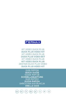Manual – Kit de videoporteiro Fermax City VEO Wi-Fi Duox Plus 94411 – monitor 4,3″, 1 habitação