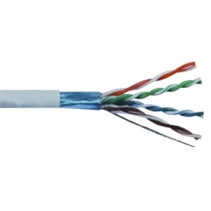 Cabo CAT6 F/UTP multifilar CCA AWG26 1M CINZENTO