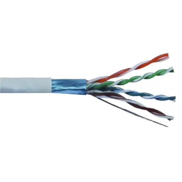 Cabo CAT6 F/UTP multifilar CCA AWG26 1M CINZENTO