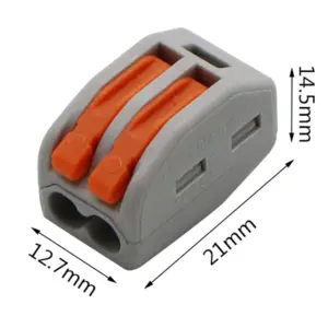 Ligador 2 ligações rápidas de patilha 4mm2