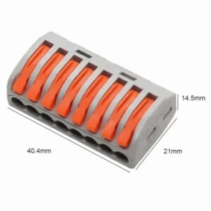 Ligador 8 ligações rápidas de patilha 2.5 mm2 [Pack 10 unidades]