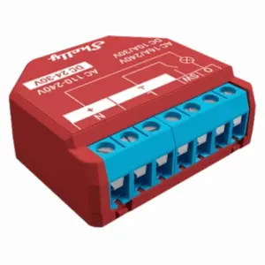 Módulo interruptor para automação WiFi com medição de energia 110/230VAC; 24-30VDC - 16A - SHELLY Plus 1PM