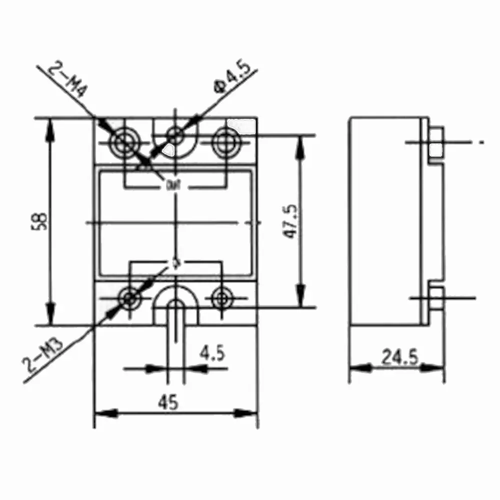 Relé de estado sólido 3..32VDC (out: 25A 24..280VAC) - QLT Power SSR-2528ZD3 - Image 2