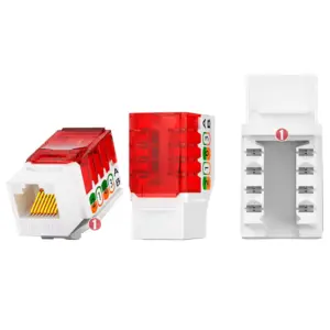 Ficha RJ45 Cat6 Keystone AMPCOM