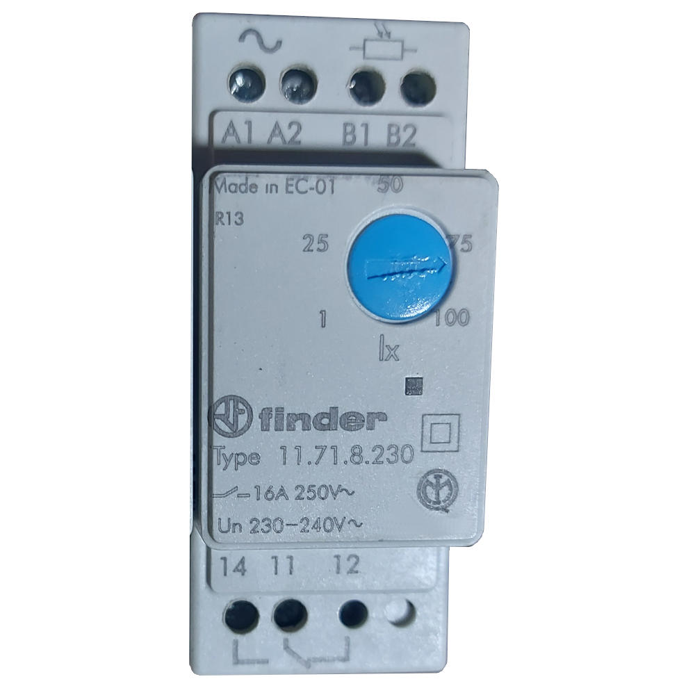 Relé crepuscular modular Finder 11.71.8.230.0000 – 16 A, 230 V