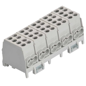 Bloco de bornes 5 polos HLAK 25-5/10 GR-S