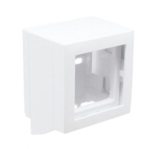 Adaptador lateral Série Q45 para calha 12x7mm branco - Efapel 10961ABR