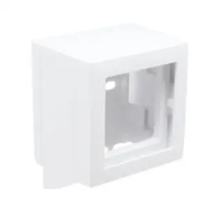 Adaptador lateral Série Q45 para calha 12x7mm branco - Efapel 10961ABR