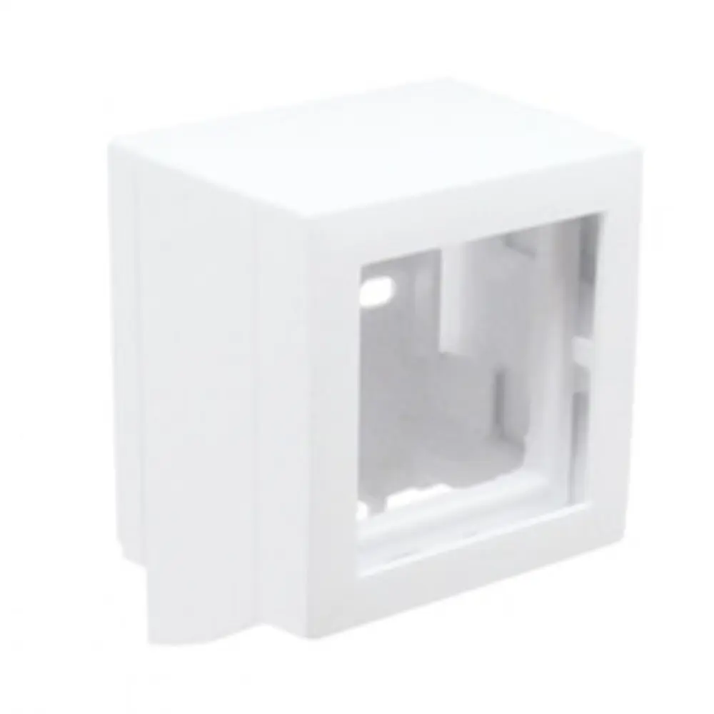 Adaptador lateral Série Q45 para calha 12x7mm branco - Efapel 10961ABR