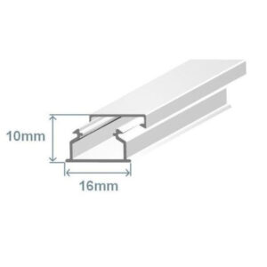 Calha 16x10mm branca adesiva - Efapel 10020FBR 2M
