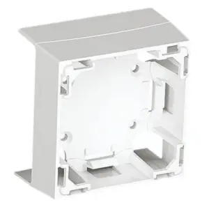Adaptador frontal Série 47 para calha 60x16mm branco - Efapel 10079ABR