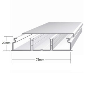 Calha tripla 75x20mm branca - Efapel 10140CBR 2M