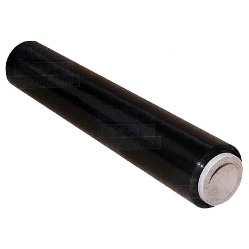 Rolo de Filme estirável 23 microns 500mm x ~100mt Preto