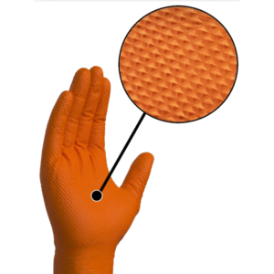 Luvas Nitrilo Descartáveis Laranja 8.5 g - 50 Luvas