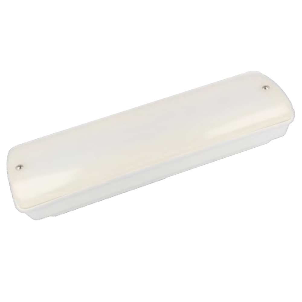 Armadura de emergência LED – 262x100x46 mm, 300 lm, autonomia 3 h, permanente/não permanente, IP65, branco frio