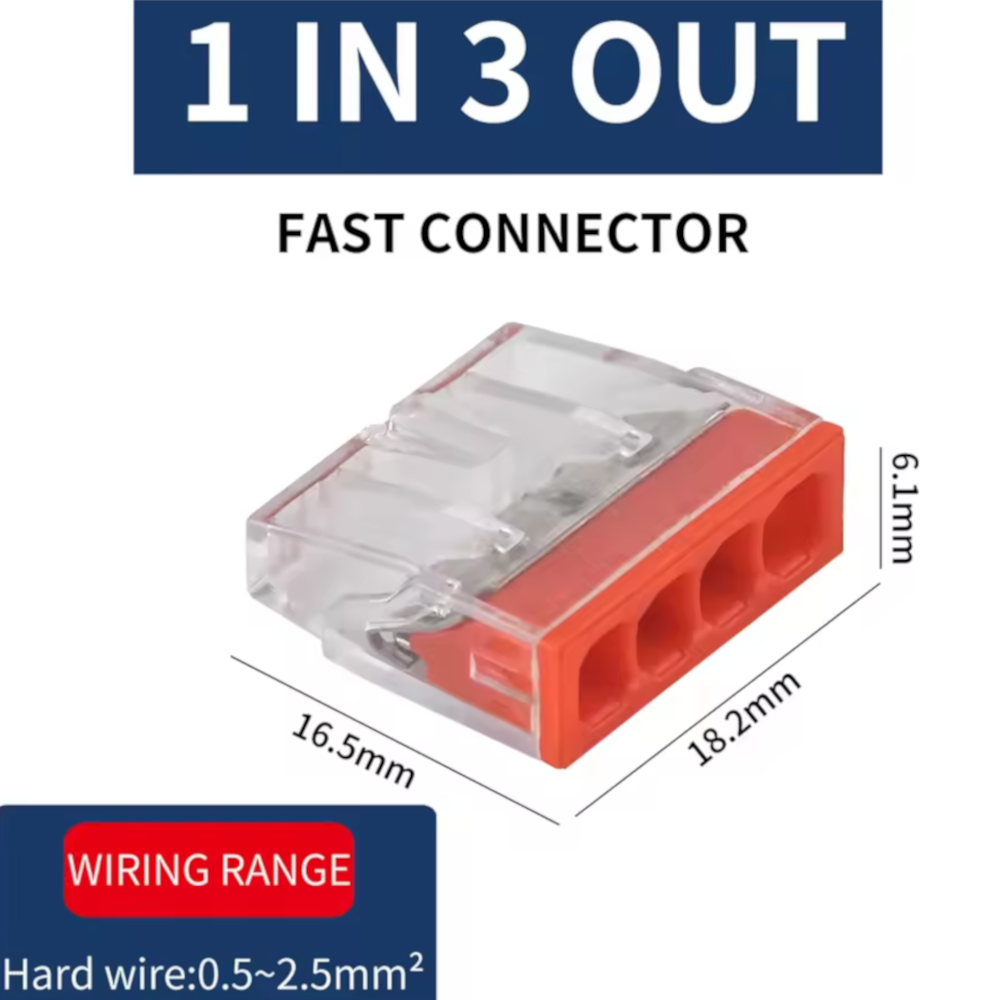 Ligador 4 ligações rápidas