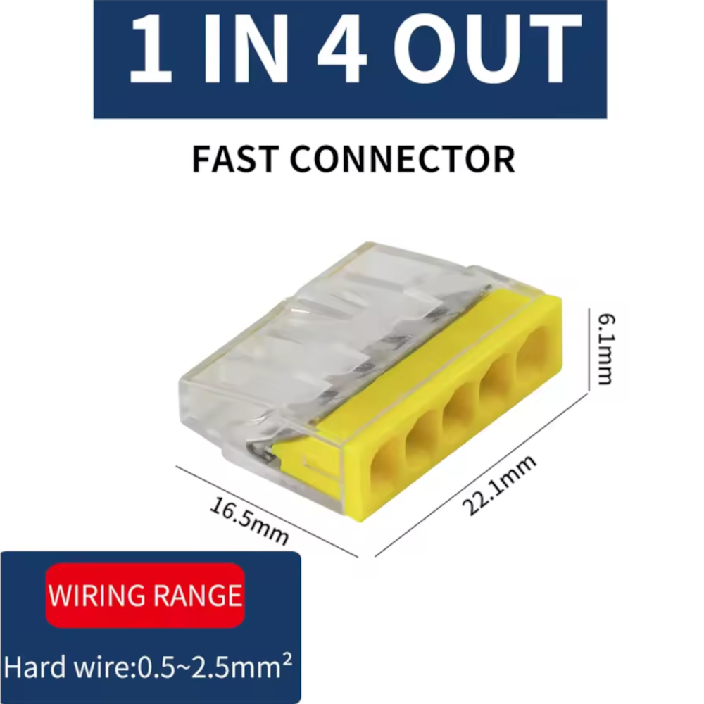 Ligador 5 ligações rápidas