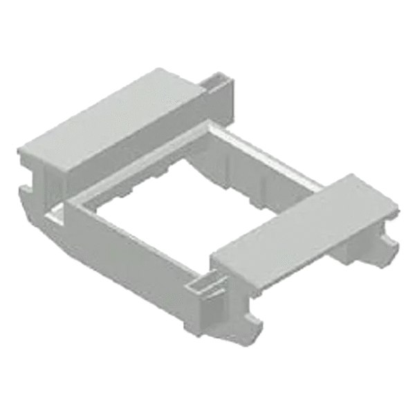 Centro para adaptador modular Q45 tampas L75 - 2 módulos - Efapel 10959ABR