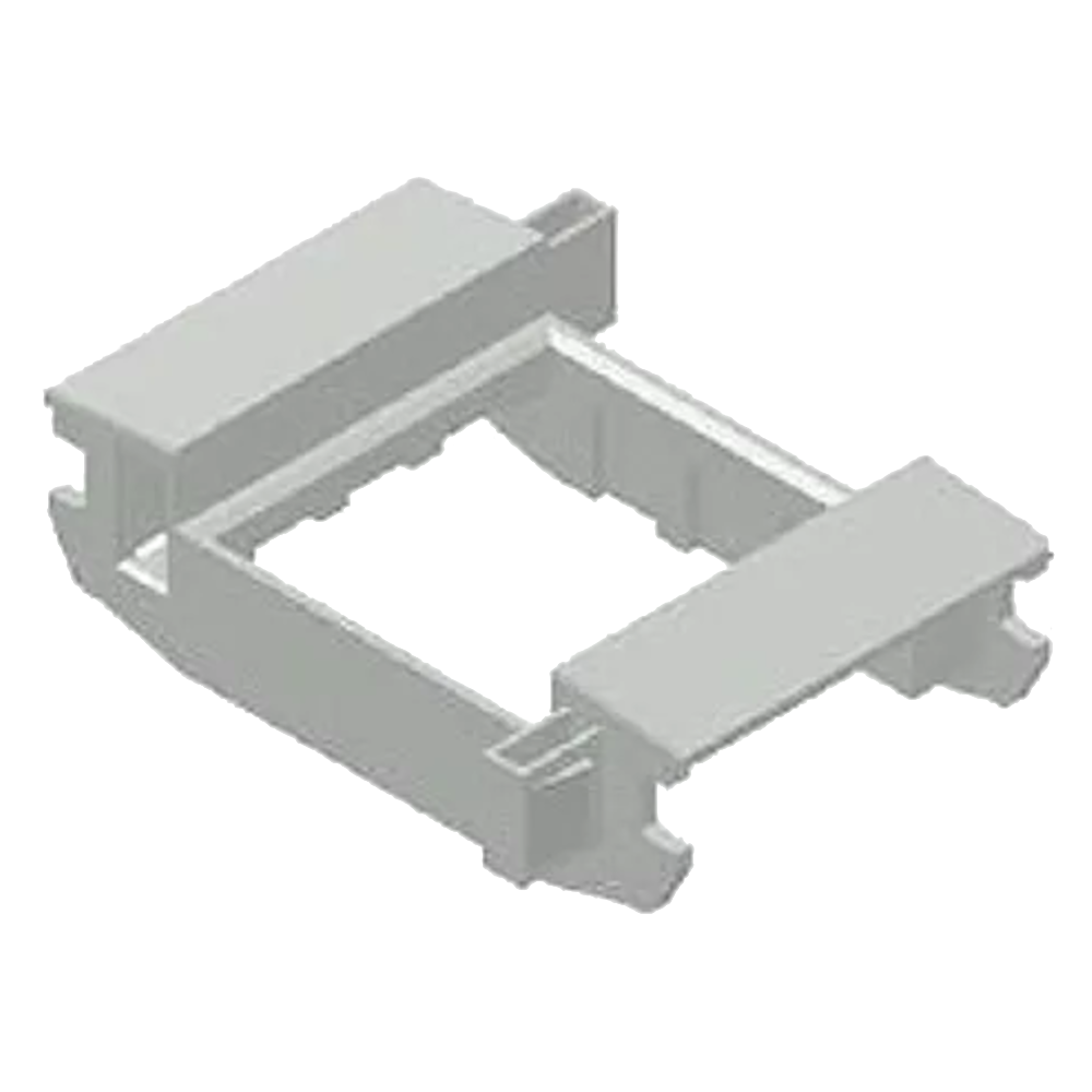 Centro para adaptador modular Q45 Efapel 10959ABR – para tampas L75, 2 módulos, branco