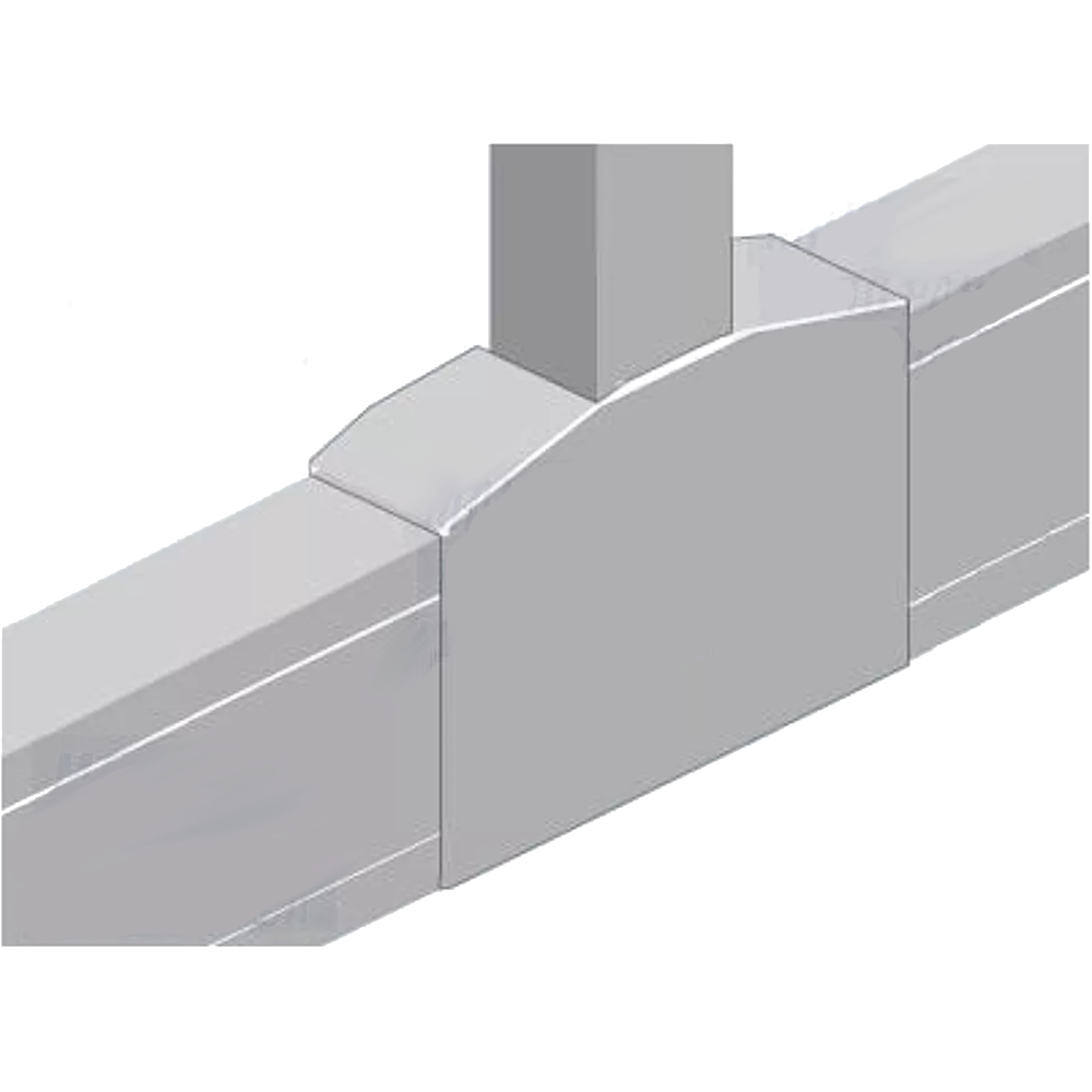 Derivação com redução para calha 110x34mm branco - Efapel 10088ABR