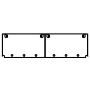Calha 180x50mm L75 branca - Efapel 10290RBR 1M