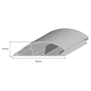 Calha de chão 75x17mm cinzenta - Efapel 10120CCZ 1M