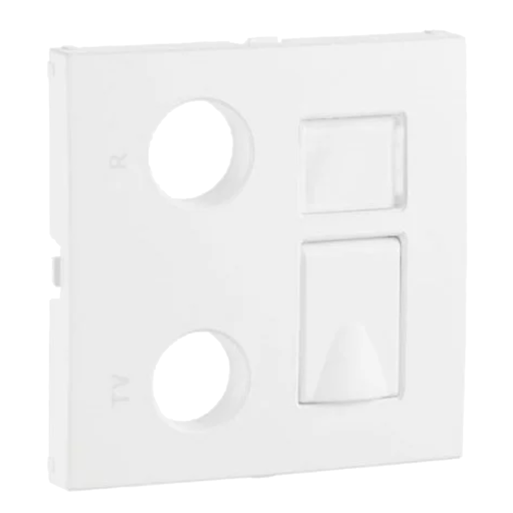 Centro para tomada mista R+TV+RJ45(+FO) - Efapel 90774TBR