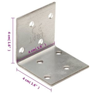 Suporte angular 40x40x40 mm aço galvanizado