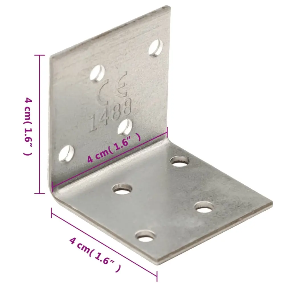 Suporte angular Aço galvanizado 40x40x40 mm