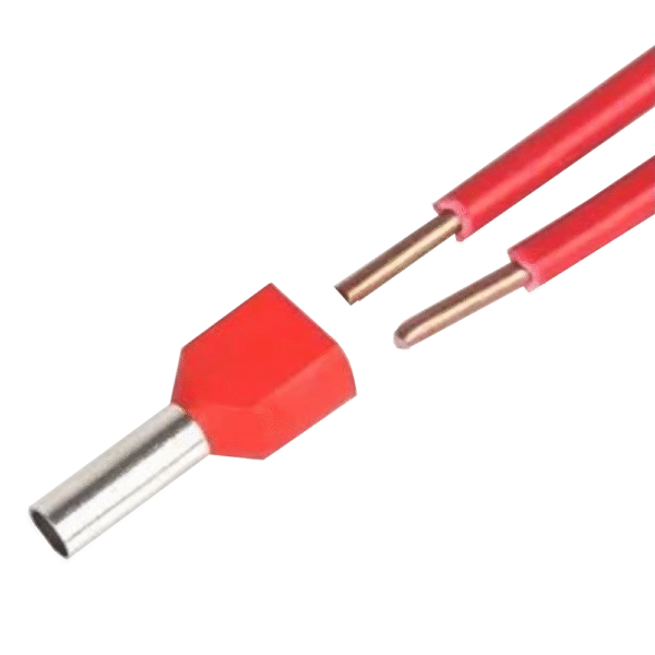 Terminal tubular isolado (ferrule) tipo E Duplo 1.5m2 TE1508 preto [Pack 100 unidades] - Image 2
