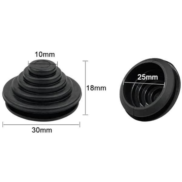 Bucim de plástico M25 Preto