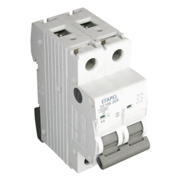 Disjuntor 55106 2CP 2P 4,5KA C 6A EFAPEL